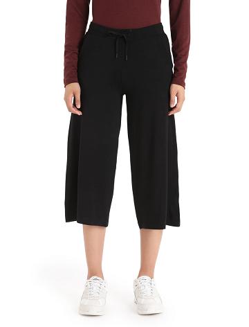 Black Women's Icebreaker Cool-Lite™ Merino Yanni Culotte Pants | USA 1516ILHS